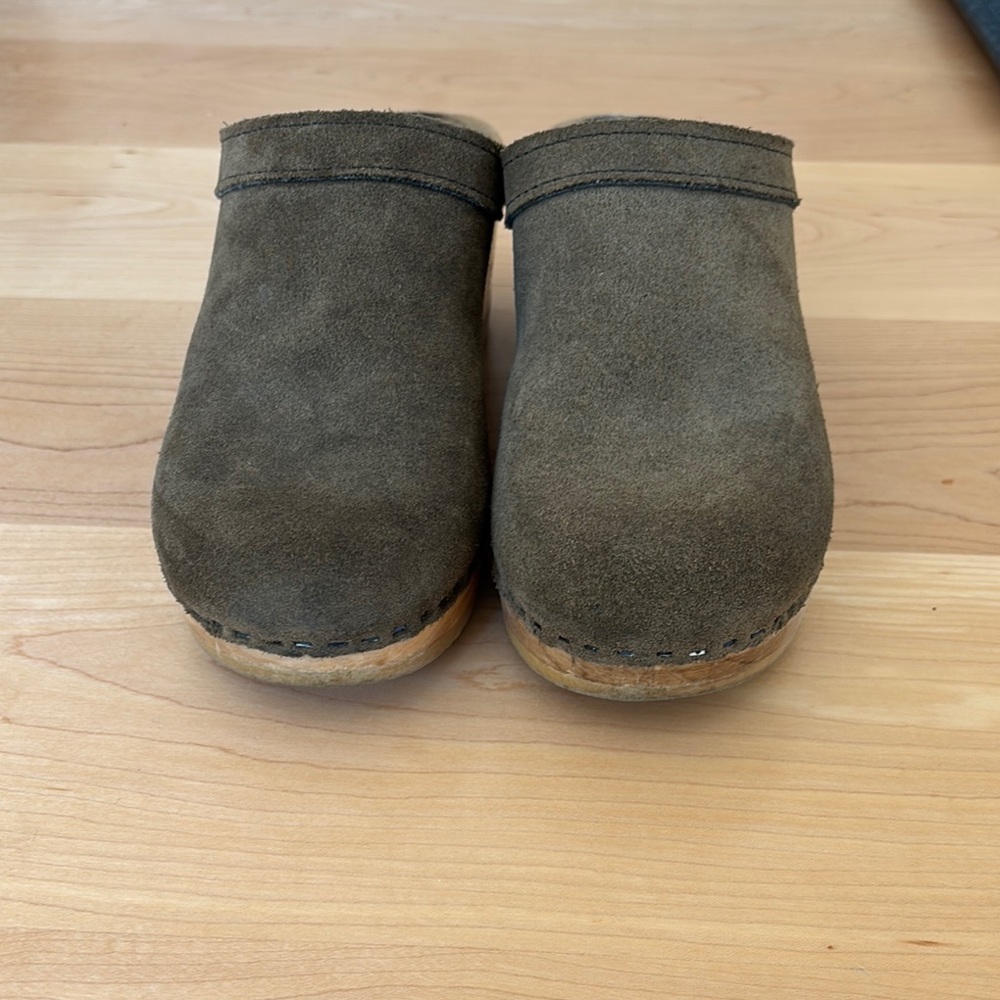 Suede Slip-On Clogs